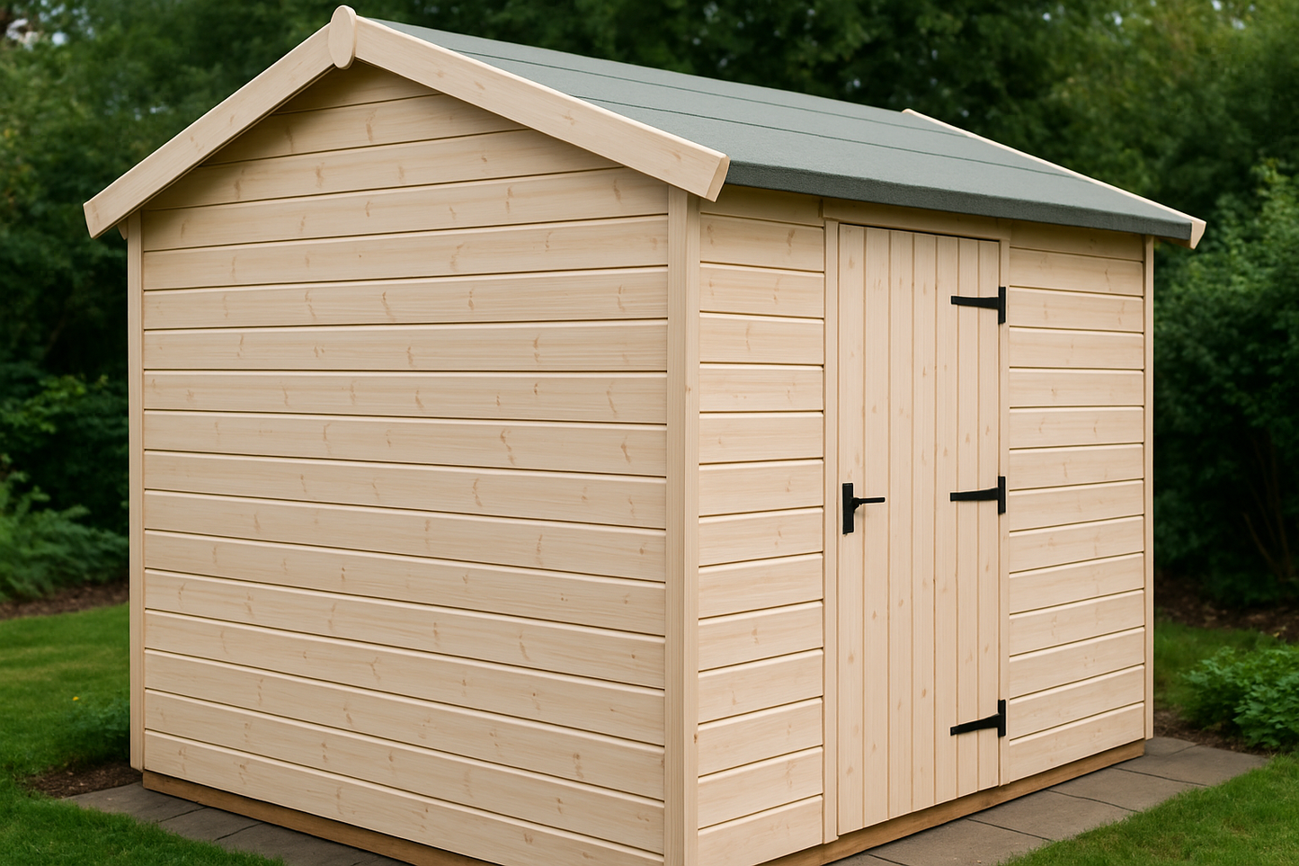 whitewood t&g cladding image on shed