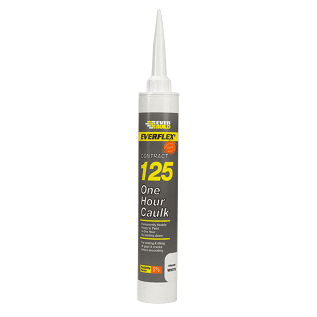 Everbuild One Hour Caulk 125ML White 310ml - C3