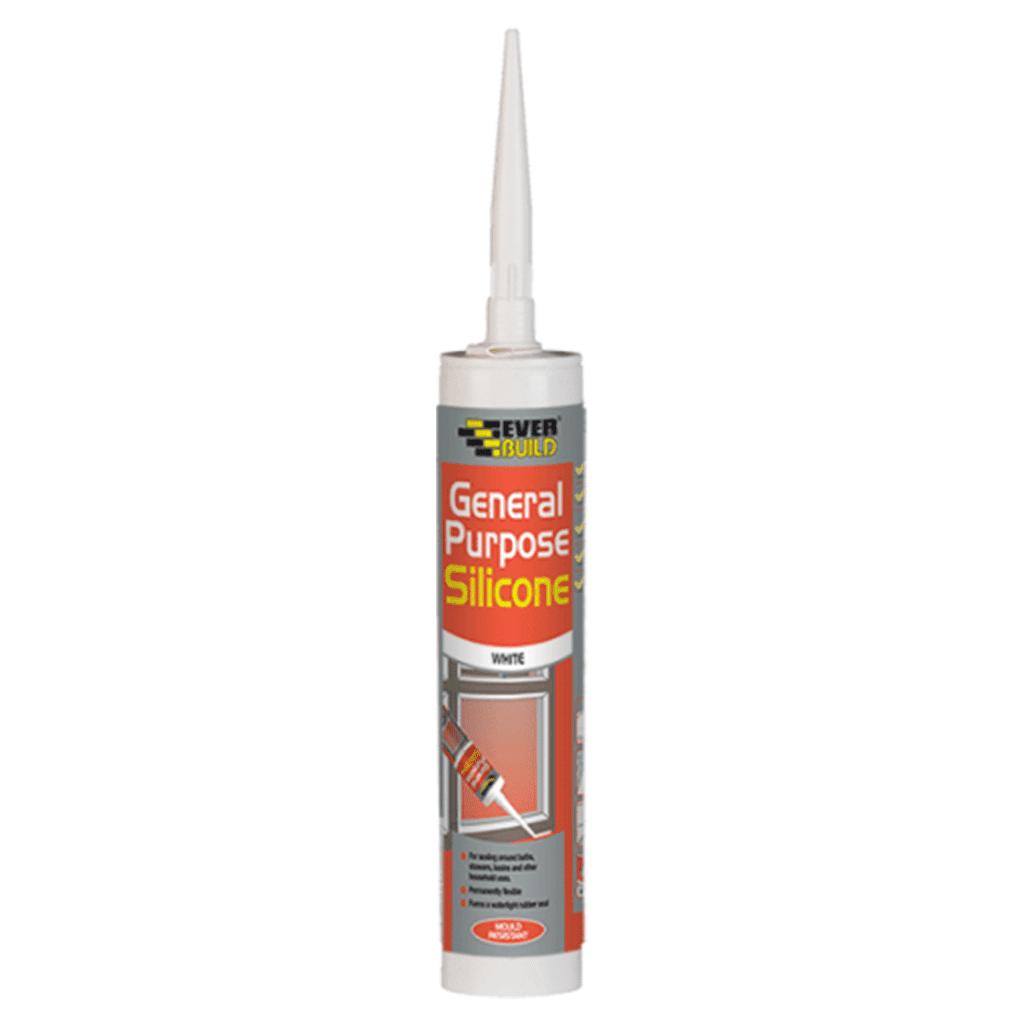 Everbuild White Silicon Sealant