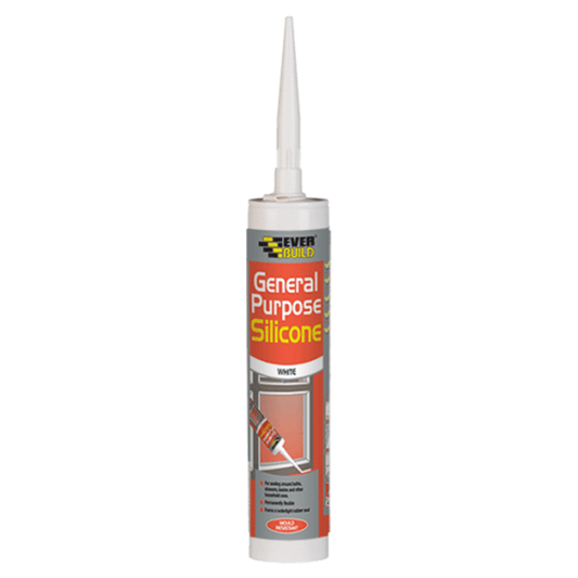 Everbuild White Silicon Sealant