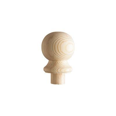 Half Ball Newel Cap Pine